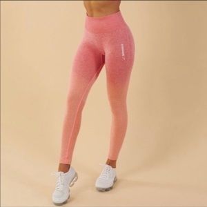 Gymshark Ombré Seamless leggings Peach/Coral